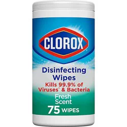 Clorox Fresh Scent Bleach Free Disinfecting Cleaning Wipes - 75 Count