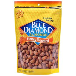 Blue Diamond Honey Roasted Almonds 16oz Bag - 16 Oz
