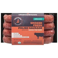 Charcutnuvo Sausage Polish Smoked Organic - 10 Oz