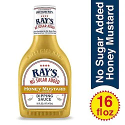 Rays Dipping Sauce Honey Mustard No Sugar Added - 16 Fl. Oz.