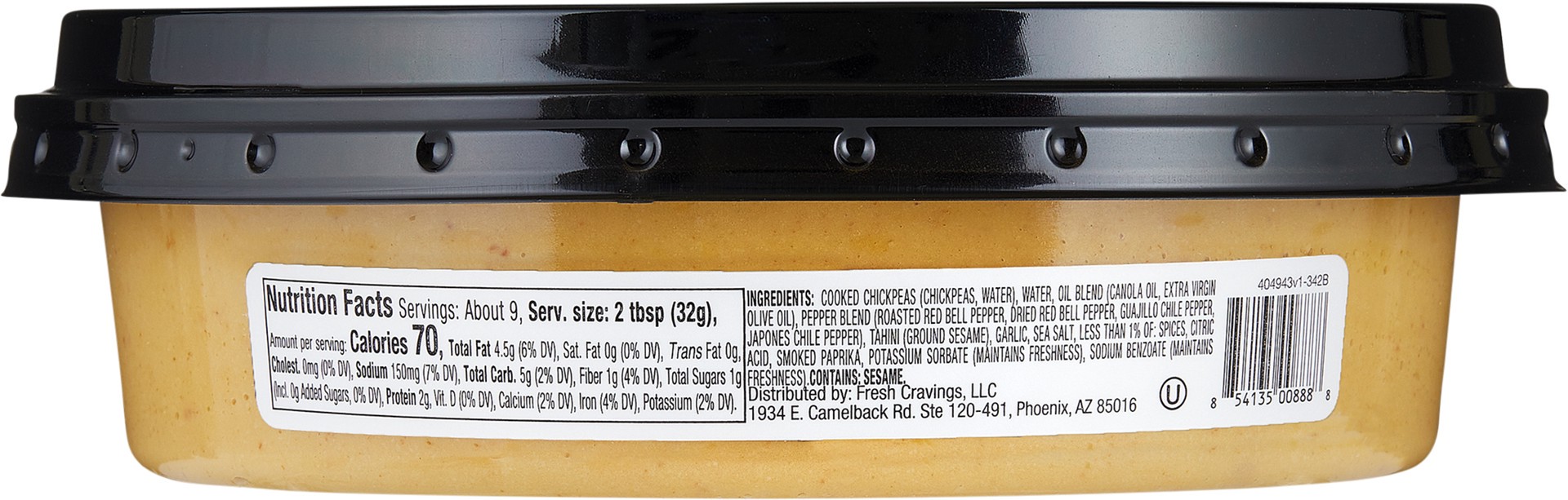 slide 3 of 8, Fresh Cravings Roasted Red Pepper Hummus - 10 Oz, 10 oz
