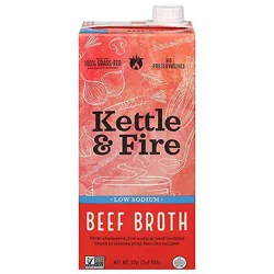 Kettle & Fire Cooking Broth Beef L/sod - 32 Oz
