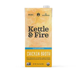 Kettle & Fire Cooking Brth Chicken L/sod - 32 Oz