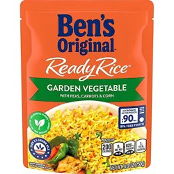 Ben's Original Ready Garden Vegetable With Peas Carrots And Corn Rice Pouch - 8.8 Oz