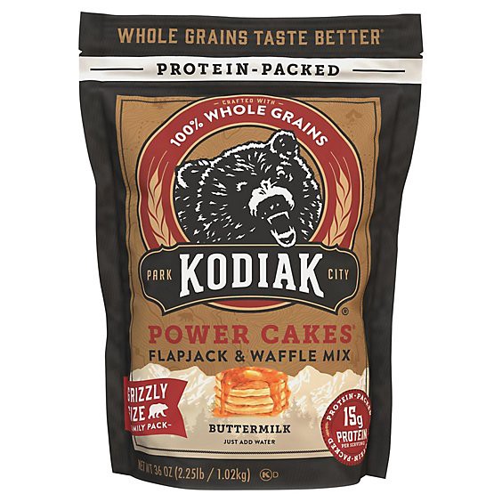 slide 1 of 13, Kodiak Buttermilk Flapjack & Waffle Mix Bag - 36 Oz, 36 oz