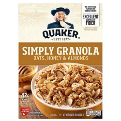 Quaker Simply Granola Oats Honey Almonds - 24.1 Oz