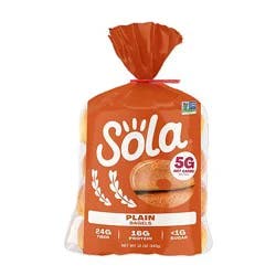 Sola Bagels Plain - 12 Oz