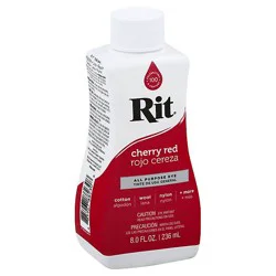 Rit Dye Liquid Cherry Red - 8 Fz