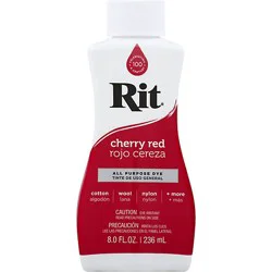 Rit Dye Liquid Cherry Red - 8 Fz