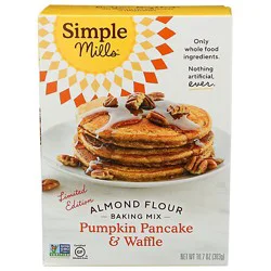 Simple Mills Almond Flour Pumpkin Pancake & Waffle Mix - 10.7 Oz
