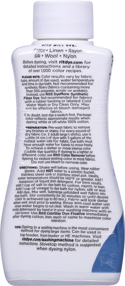 slide 11 of 11, Rit Royal Blue Number 29 Liquid Fabric Dye - 8 Fz, 8 fl oz