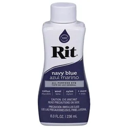 Rit Navy Blue Number 30 Liquid Fabric Dye - 8 Fz