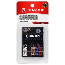 Singer Sew Quick With Threaded Needles - 10 Ct