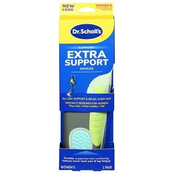 Dr Scholls Womens Pain Relief Extra Support - 1 Pr