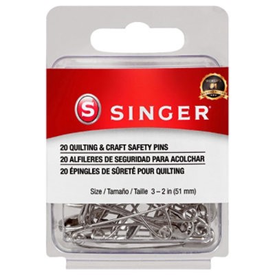 slide 1 of 1, Singer Safety Pins Quilting & Craft - 20 Ct, 20 ct
