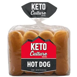 Keto Culture Hot Dog Buns 8pk - 8 Ct