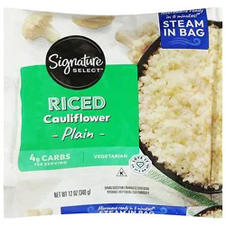 Signature Select Plain Riced Cauliflower - 12 Oz