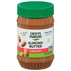 Open Nature Almond Butter Creamy No Stir - 16 Oz