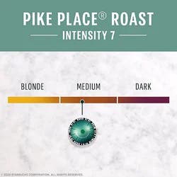 Starbucks Medium Roast Pike Place Roast Coffee Capsules For Nespresso Vertuo Box 8 Count - Each