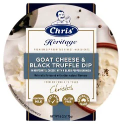 Chris Foods Goats Cheese And Black Truffel Dip - 6 Oz