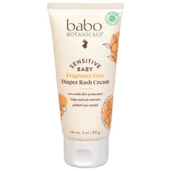 Babo Botanicals Sen Bby Ff Zinc Dper Crm - 3 Oz