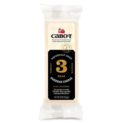 Cabot Cheese 3yr White Cheddar Bar - 8 Oz