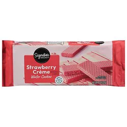 Signature Select Strawberry Creme Wafers - 8 Oz