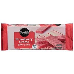 Signature Select Strawberry Creme Wafers - 8 Oz