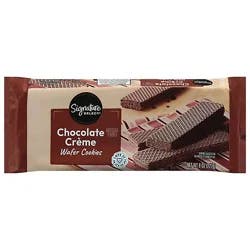 Signature Select Chocolate Creme Wafers - 8 Oz