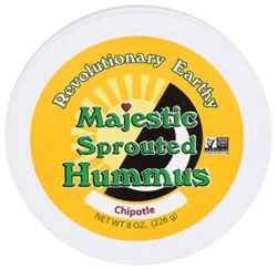 Majestic Garlic Raw Sprouted Hummus Chipotle - 8 Oz