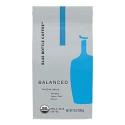 Blue Bottle Organic Balanced Medium Roast Whole Bean Coffee Bag - 12 Oz