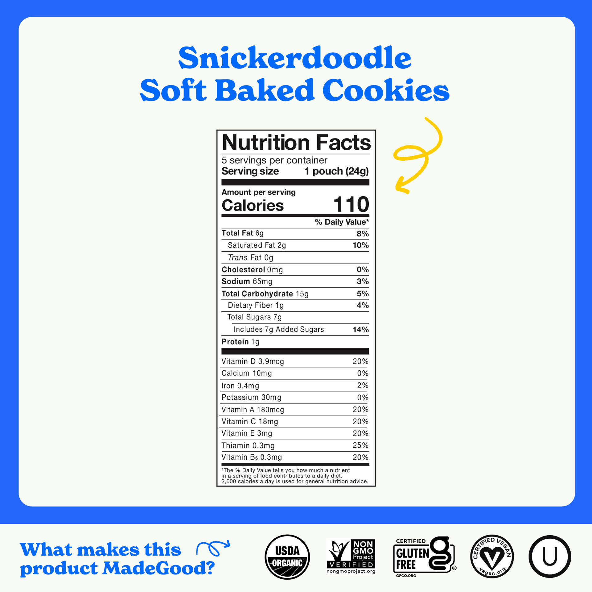 slide 3 of 3, Madegood Mini Snickerdoodle Cookie - 4.25 Oz, 4.25 oz