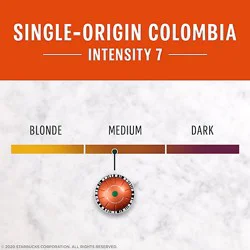 Starbucks Medium Roast Colombia Coffee Capsules For Nespresso Vertuo Box 8 Count - Each