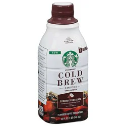 Starbucks Cold Brew Concentrate Chocolate Coconut Coffee - 32 Fz