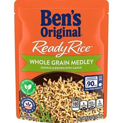 Ben's Original Ready Whole Grain Medley Quinoa And Brown Rice With Garlic Pouch - 8.5 Oz
