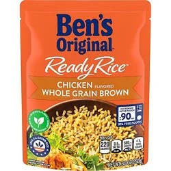 Ben's Original Ready Chicken Flavored Whole Grain Brown Rice Pouch - 8.8 Oz