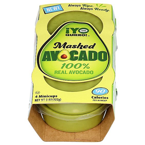 slide 1 of 1, Yo Quiero Avocado Mashed - 4-2 Oz, 4 ct; 2 oz