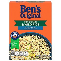 Ben's Original Fast Cook Long Grain And Wild Rice With 23 Herbs And Seasonings Box - 6.2 Oz