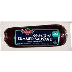 Dietz & Watson Beef Pork Summer Sausage - 12 Oz