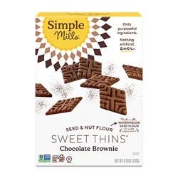 Simple Mills Sweet Thins Choc Brownie - 4.25 Oz