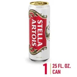Stella Artois Premium Lager Beer Aluminum Can 5% Abv - 25 Oz