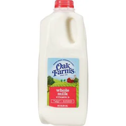 Oak Farms Whole Milk - 0.5 Gallon