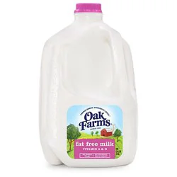 Oak Farms Dairy Skim With Vitamin A And D Fat Free Milk Jug - 1 Gallon