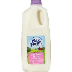 Oak Farms Skim Milk - 0.5 Gallon