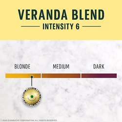 Starbucks Blonde Roast Veranda Blend Coffee Capsules For Nespresso Vertuo Box 8 Count - Each