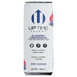 Uptime Blueberry Pomegranate Sugar Free Energy Drink Can - 12 Fz