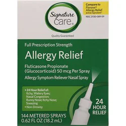 Signature Care Fluticasone Nasal Spray 144 Sprays - .62 Fz