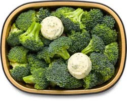 Readymeal Broccoli Florets W/garlic Herb Butter - Ea