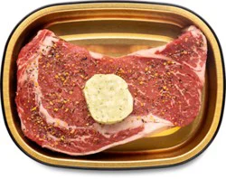 Readymeal Rib Eye With Pesto Butter - 1 Lb