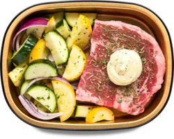 Readymeal Rib Eye W/mixed Veggie Meal - 0.75 Lb